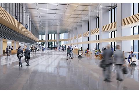 Concept image of office lobby